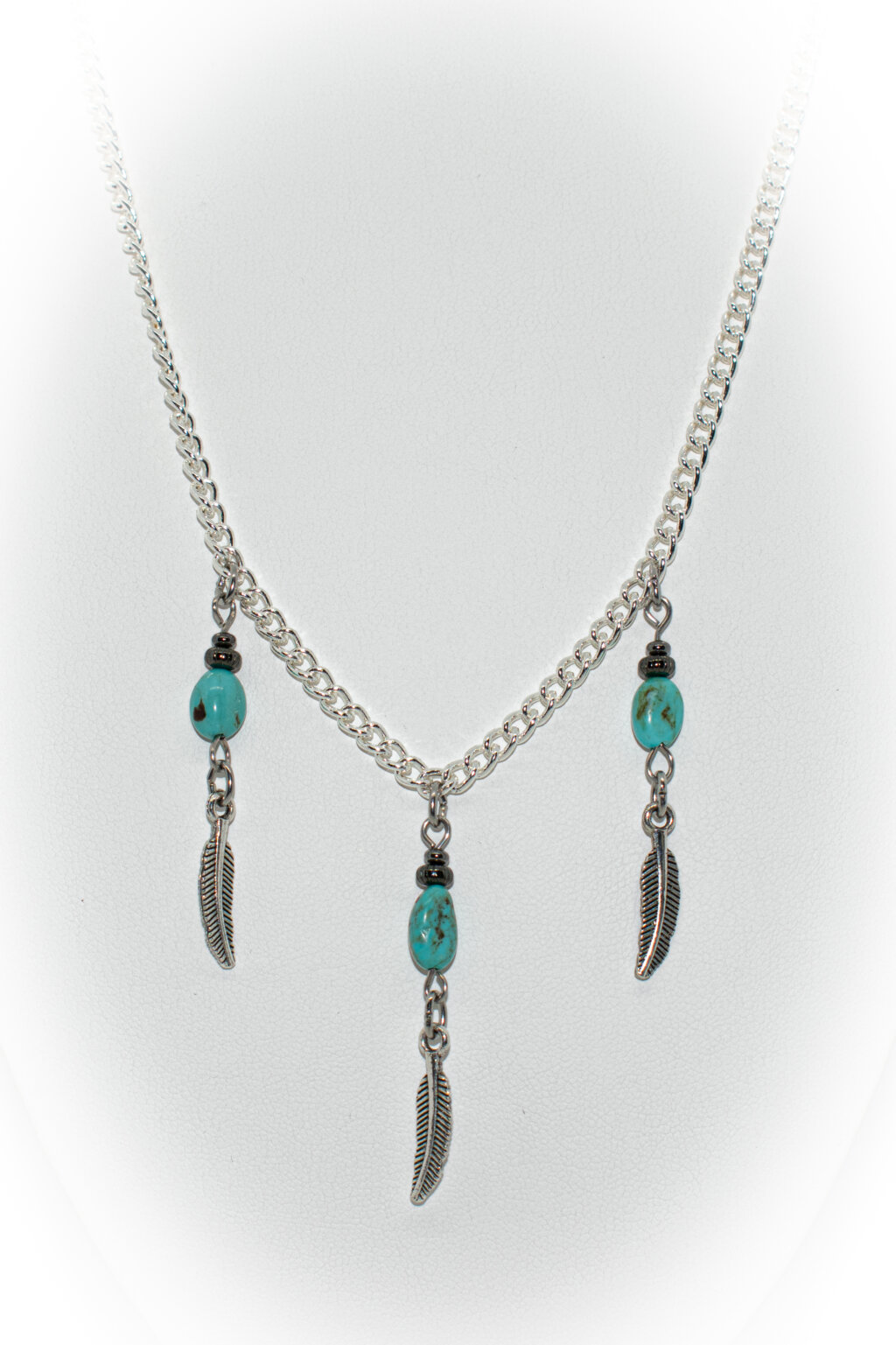 Three Feather Necklace TPN-12 - Shop Wyoming