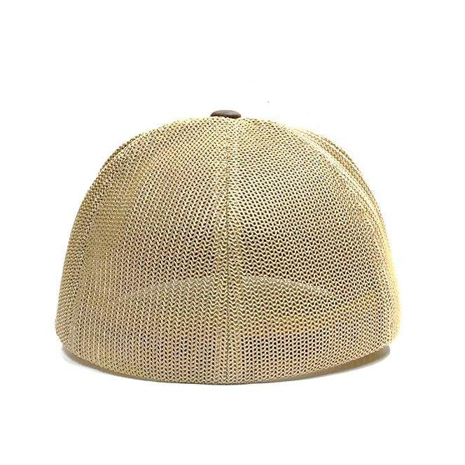 Wyo Fly Bison Flex-Fit Mesh Hat Gold Wyoming Brown - and - Shop