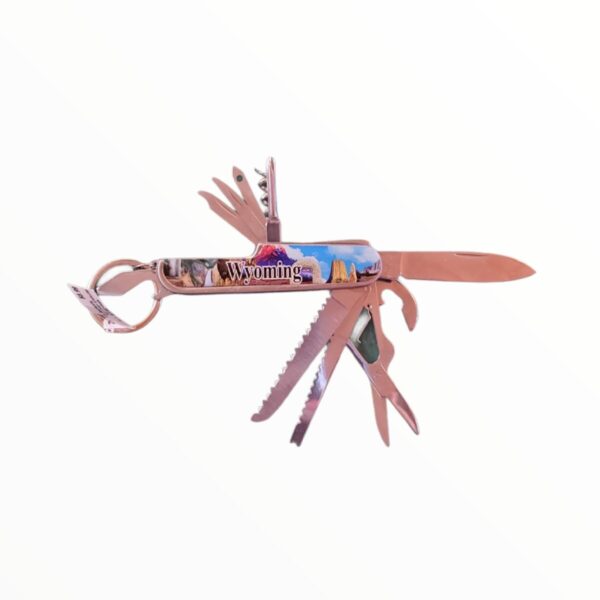 Wyoming Souvenir Multi-function Knife Keychain - Shop Wyoming