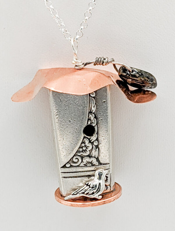 Shop Wyoming Silverware Tweeter Caprice Birdhouse Necklace