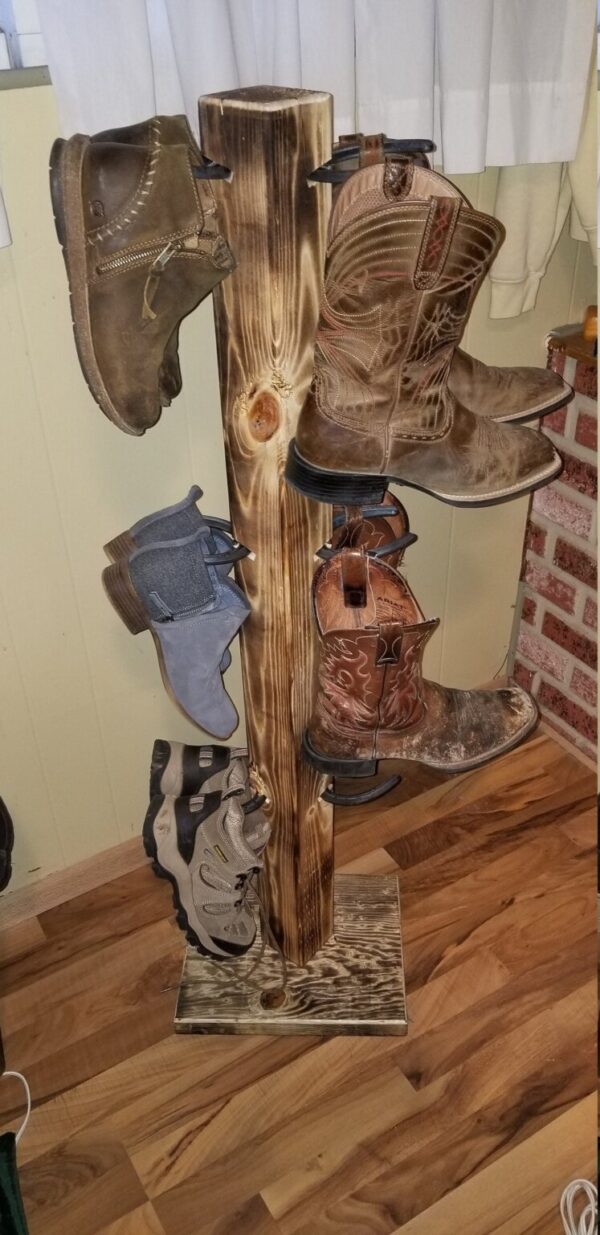 Shop Wyoming 6BT – Cowboy Boot Rack – 6 Cap Boot Tree