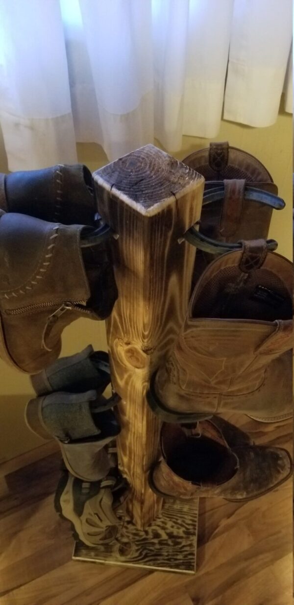 Shop Wyoming 6BT – Cowboy Boot Rack – 6 Cap Boot Tree