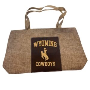 Shop Wyoming Wyoming Cowboys Burlap Carry All Bag