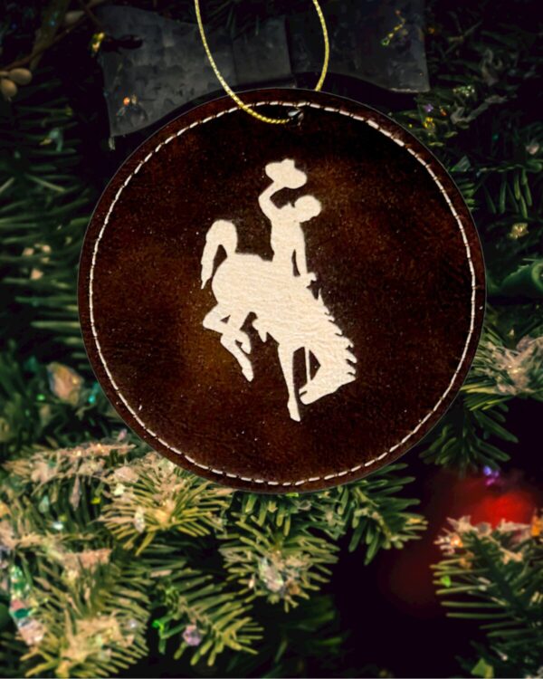 Shop Wyoming Steamboat Leather Ornament