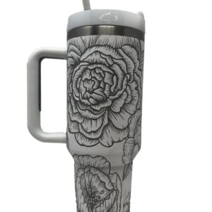 Shop Wyoming 40 oz Peony – Stanley Dupe Tumbler