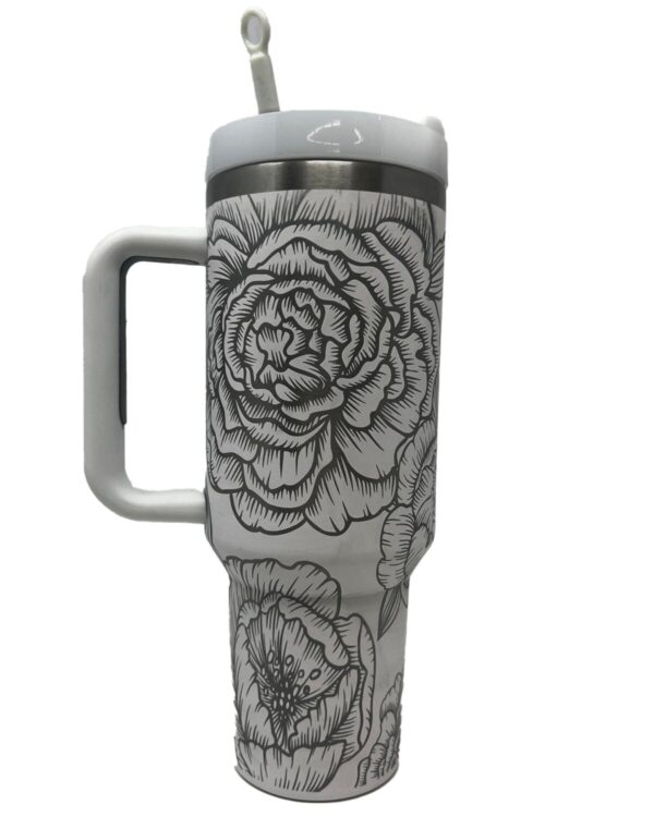 Shop Wyoming 40 oz Peony – Stanley Dupe Tumbler