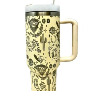 Shop Wyoming 40 oz Western Highlander – Stanley Dupe Tumbler