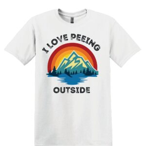 Shop Wyoming I love Peeing Outside Shirt