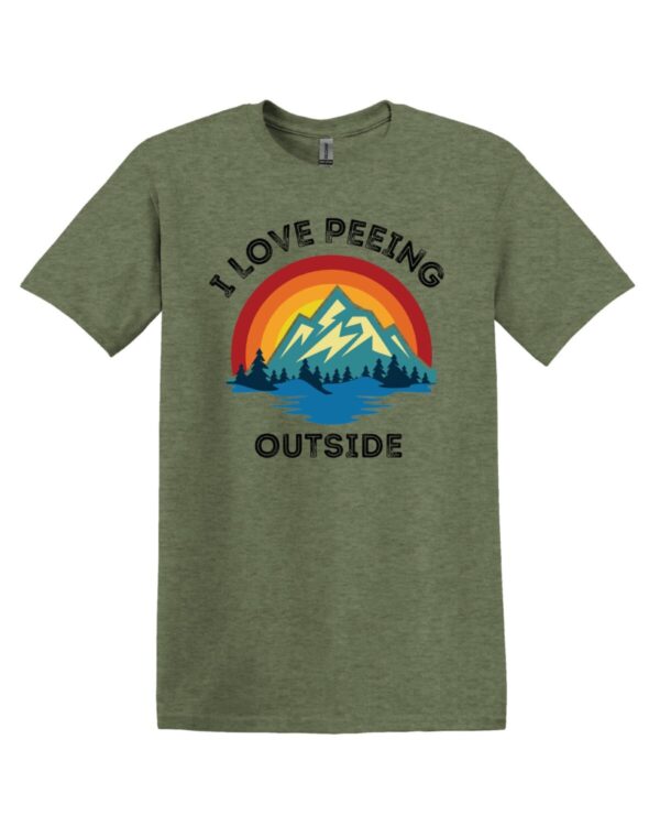 Shop Wyoming I love Peeing Outside Shirt