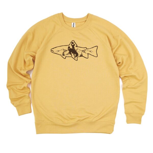 Shop Wyoming Wyoming Trout Crewneck Sweatshirt