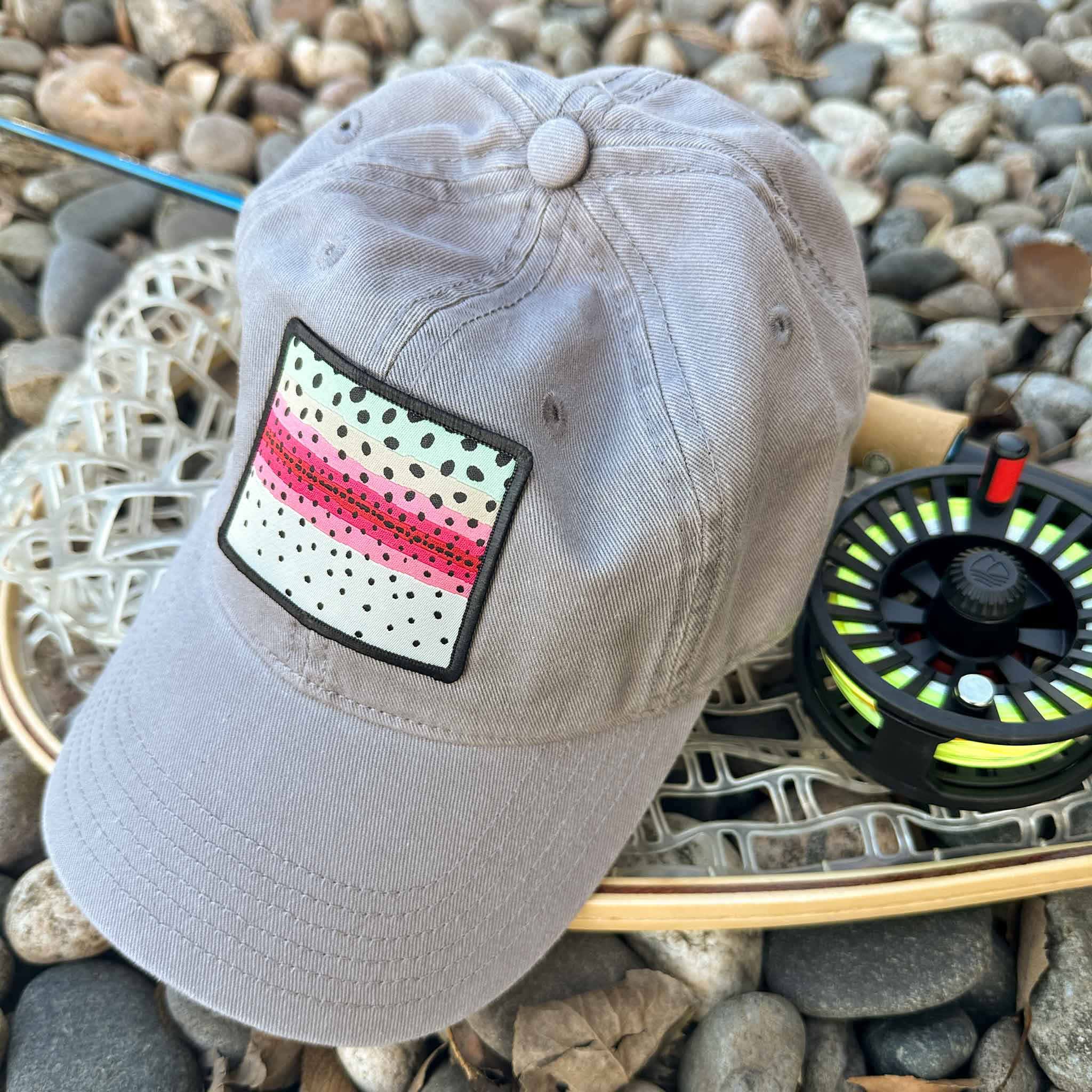Rainbow Trout Patch Epic Dad Hat - Shop Wyoming