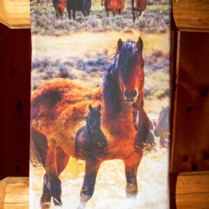 Shop Wyoming WILD HORSE MONTAGE FLOUR SACK TOWEL