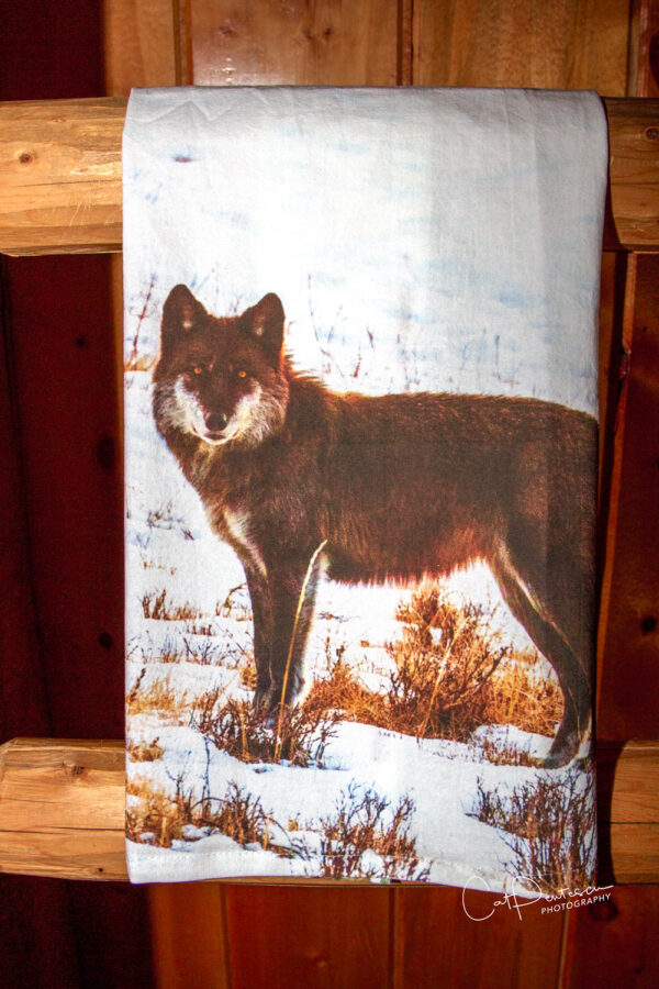 Shop Wyoming LONE WOLF FLOUR SACK TOWEL