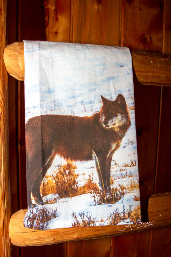 Shop Wyoming LONE WOLF FLOUR SACK TOWEL