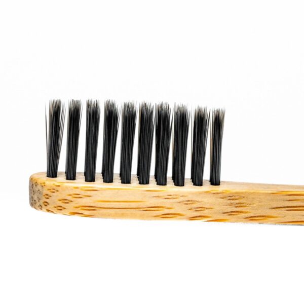 Shop Wyoming Bamboo Toothbrush Set 5-Pack – Bamboo Toothbrushes with Medium Bristles for Adults – Eco-Friendly, Biodegradable, Natural Wooden Toothbrushes