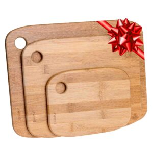 Shop Wyoming Wooden Cutting Boards for Kitchen – Bamboo Chopping Board Set of 3