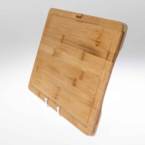 Shop Wyoming Wood Cutting Board for Kitchen 15×10 inch – Wooden Serving Tray – Large Bamboo Chopping Board with Juice Groove and Handles