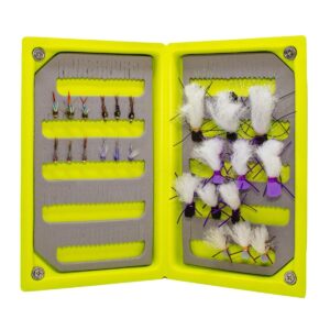 Shop Wyoming JHFLYCO Loaded Foam Fly Box – Hopper Dropper w/ 50m Spool of 4X Fluoroflex Tippet