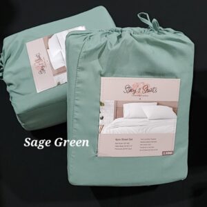 Shop Wyoming Luxurious Brushed Microfiber Bed Sheets – Sage Green