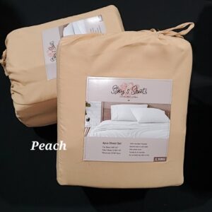 Shop Wyoming Luxurious Brushed Microfiber Bed Sheets – Peach