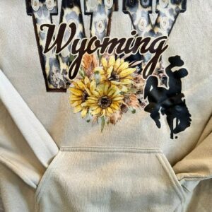 Shop Wyoming Wyoming Sunflower Hoodie, crewneck, or T-shirt