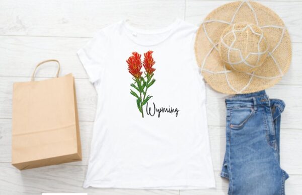 Shop Wyoming Indian Paint Brush Wyoming T-Shirt