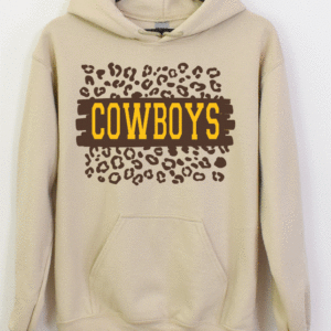 Shop Wyoming Cowboys leopard Hoodie