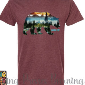 Shop Wyoming Bear Scene Lander, WY T-Shirt