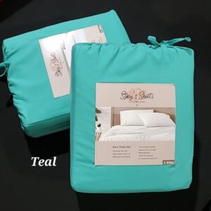 Shop Wyoming Luxurious Brushed Microfiber Bed Sheets – Teal