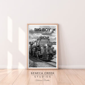 Shop Wyoming Big Boy Union Pacific Steam Locomotive No. 4014 12×18 High Quality Vintage Poster Art Print – Original Artwork