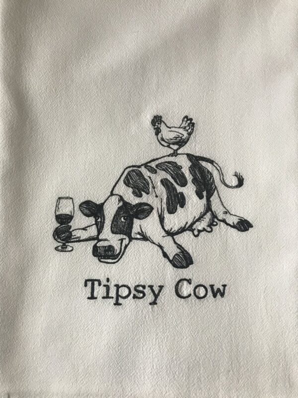 Shop Wyoming Tipsy Cow Dish Towel