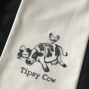 Shop Wyoming Tipsy Cow Dish Towel