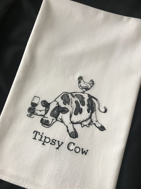 Shop Wyoming Tipsy Cow Dish Towel