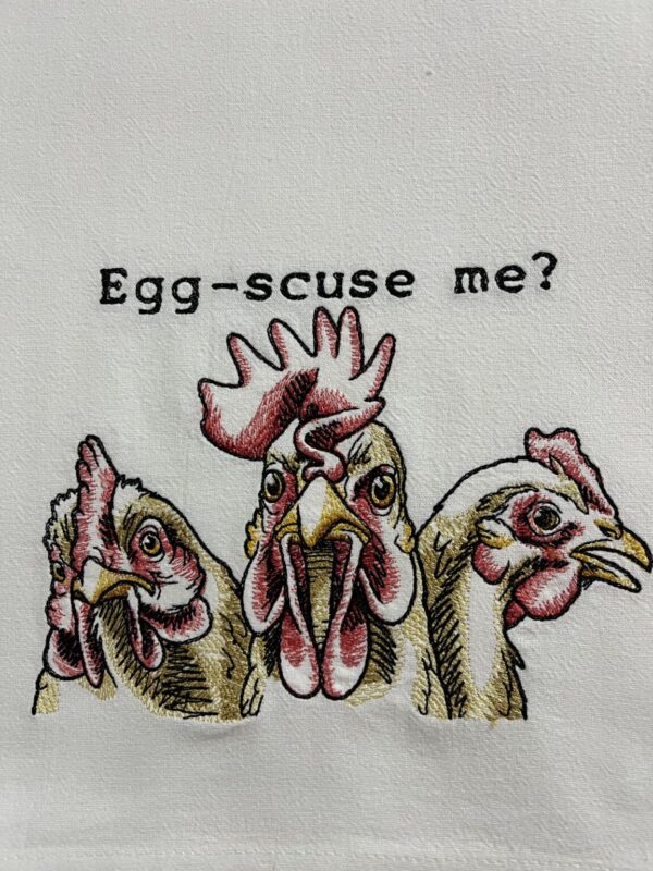 Shop Wyoming Chicken – Egg-scuse Me! Dish Towel