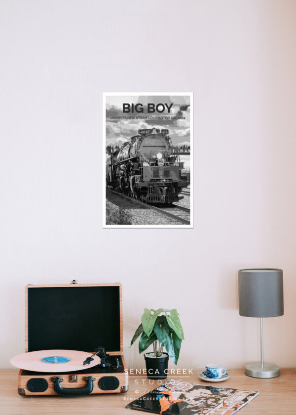 Shop Wyoming Big Boy Union Pacific Steam Locomotive No. 4014 12×18 High Quality Vintage Poster Art Print – Original Artwork