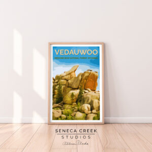 Shop Wyoming Vedawuoo, Medicine Bow National Forest 12×18 High Quality Poster Art Print – Original Artwork by Seneca Creek Studios