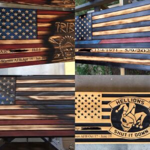 Shop Wyoming Custom American Flag Medium