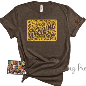 Shop Wyoming Wyoming State lattice T-shirt