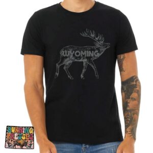 Shop Wyoming Men’s Wyoming Elk T-shirt or Hoodie