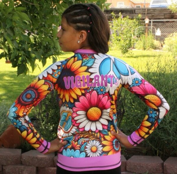 Shop Wyoming Youth Long Sleeve Hippie Jiu Jitsu Rashguard