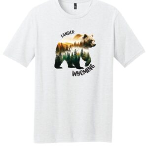 Shop Wyoming Lander Wy, Water Color Bear T-Shirt