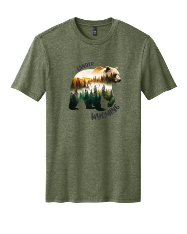 Shop Wyoming Lander Wy, Water Color Bear T-Shirt