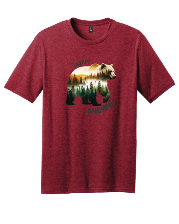 Shop Wyoming Lander Wy, Water Color Bear T-Shirt