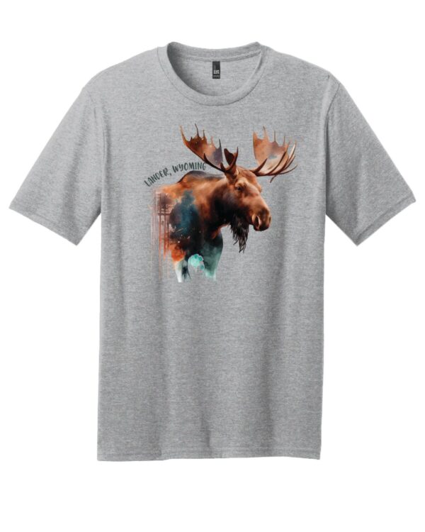 Shop Wyoming Lander Wyoming Watercolor Moose T-Shirt