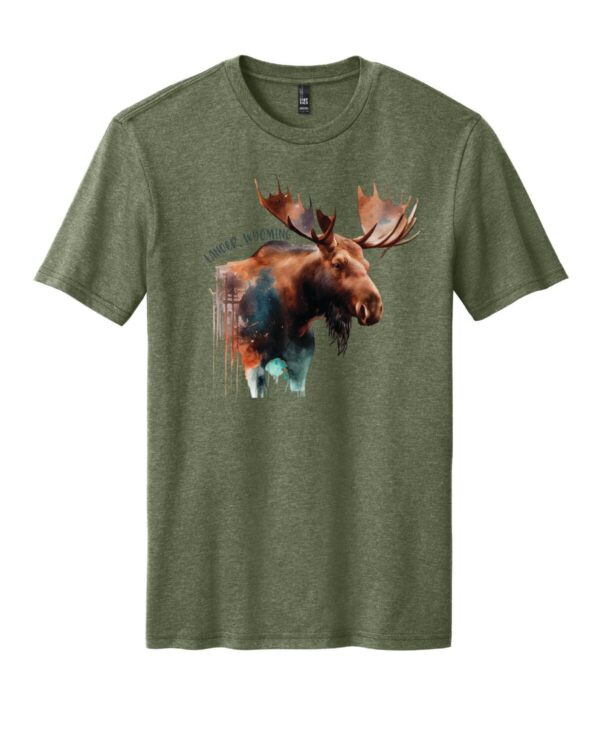 Shop Wyoming Lander Wyoming Watercolor Moose T-Shirt