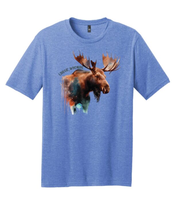 Shop Wyoming Lander Wyoming Watercolor Moose T-Shirt