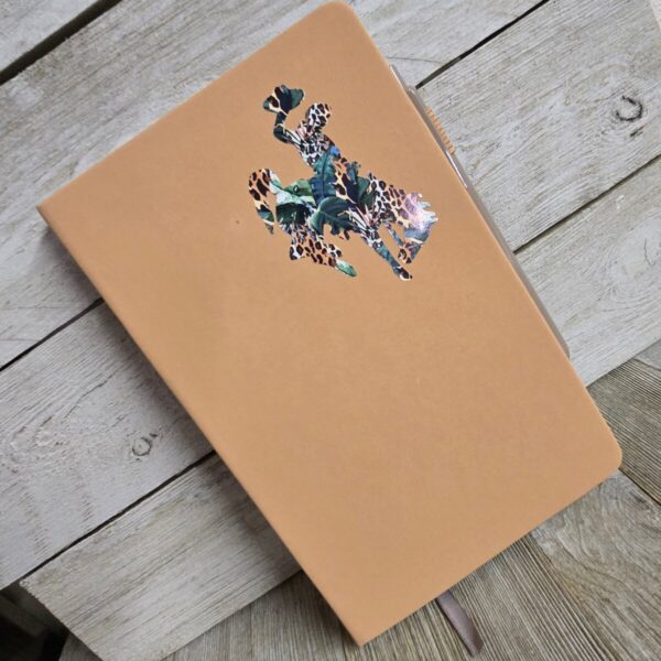 Shop Wyoming Big Bucking Horse Note Pad w/pen ~ Sand & Jungle