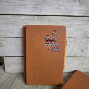 Shop Wyoming Big Bucking Horse Note Pad w/pen ~ Cognac & Tribal