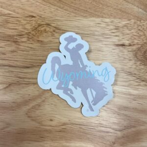 Shop Wyoming Wyoming Bucking Horse 3.25″ Sticker