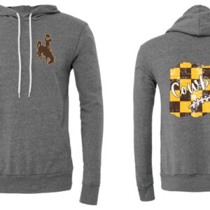 Shop Wyoming Checkered Cowboys Hoodie